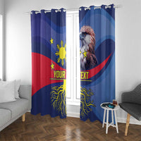 Personalized Filipino Roots Philippines Heritage Window Curtain