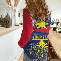 Personalized Filipino Roots Philippines Heritage Women Casual Shirt