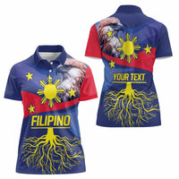 Personalized Filipino Roots Philippines Heritage Women Polo Shirt