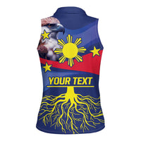 Personalized Filipino Roots Philippines Heritage Women Sleeveless Polo Shirt