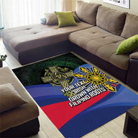 Personalized Irish Grown With Filipino Roots Area Rug