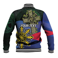 Personalized Irish Grown With Filipino Roots Baseball Jacket