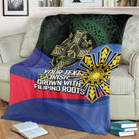 Personalized Irish Grown With Filipino Roots Blanket