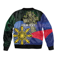 Personalized Irish Grown With Filipino Roots Bomber Jacket