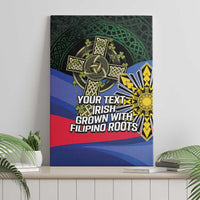 Personalized Irish Grown With Filipino Roots Canvas Wall Art