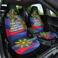 Personalized Irish Grown With Filipino Roots Car Seat Cover
