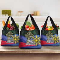 Personalized Irish Grown With Filipino Roots Grocery Bag