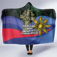 Personalized Irish Grown With Filipino Roots Hooded Blanket