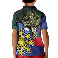 Personalized Irish Grown With Filipino Roots Kid Polo Shirt