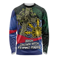 Personalized Irish Grown With Filipino Roots Long Sleeve Shirt