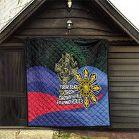 Personalized Irish Grown With Filipino Roots Quilt