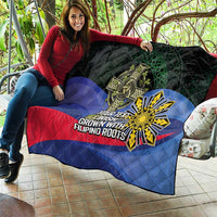 Personalized Irish Grown With Filipino Roots Quilt