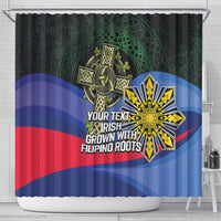 Personalized Irish Grown With Filipino Roots Shower Curtain