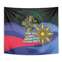 Personalized Irish Grown With Filipino Roots Tapestry
