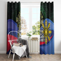 Personalized Irish Grown With Filipino Roots Window Curtain