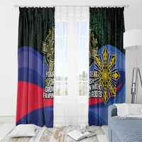 Personalized Irish Grown With Filipino Roots Window Curtain
