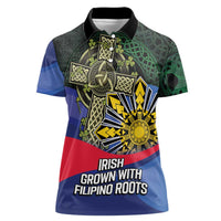 Personalized Irish Grown With Filipino Roots Women Polo Shirt