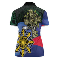 Personalized Irish Grown With Filipino Roots Women Polo Shirt