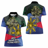 Personalized Irish Grown With Filipino Roots Women Polo Shirt