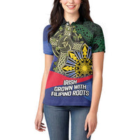 Personalized Irish Grown With Filipino Roots Women Polo Shirt
