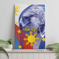 Personalized Philippines Eagle Week Canvas Wall Art Filipino Eagle with Flag Motif