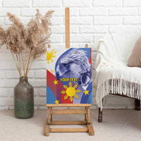 Personalized Philippines Eagle Week Canvas Wall Art Filipino Eagle with Flag Motif