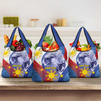 Personalized Philippines Eagle Week Grocery Bag Filipino Eagle with Flag Motif