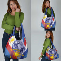 Personalized Philippines Eagle Week Grocery Bag Filipino Eagle with Flag Motif
