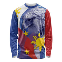 Personalized Philippines Eagle Week Long Sleeve Shirt Filipino Eagle with Flag Motif