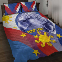 Personalized Philippines Eagle Week Quilt Bed Set Filipino Eagle with Flag Motif