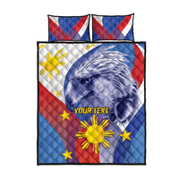 Personalized Philippines Eagle Week Quilt Bed Set Filipino Eagle with Flag Motif