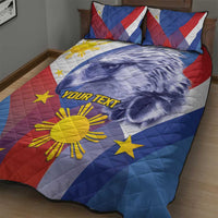 Personalized Philippines Eagle Week Quilt Bed Set Filipino Eagle with Flag Motif