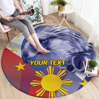 Personalized Philippines Eagle Week Round Carpet Filipino Eagle with Flag Motif