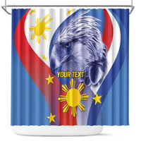 Personalized Philippines Eagle Week Shower Curtain Filipino Eagle with Flag Motif