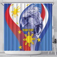 Personalized Philippines Eagle Week Shower Curtain Filipino Eagle with Flag Motif