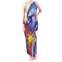 Personalized Philippines Eagle Week Tank Maxi Dress Filipino Eagle with Flag Motif