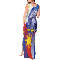 Personalized Philippines Eagle Week Tank Maxi Dress Filipino Eagle with Flag Motif