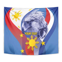 Personalized Philippines Eagle Week Tapestry Filipino Eagle with Flag Motif