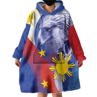 Personalized Philippines Eagle Week Wearable Blanket Hoodie Filipino Eagle with Flag Motif