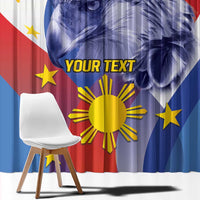 Personalized Philippines Eagle Week Window Curtain Filipino Eagle with Flag Motif