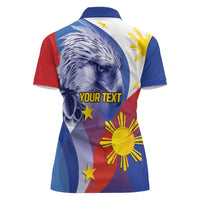 Personalized Philippines Eagle Week Women Polo Shirt Filipino Eagle with Flag Motif