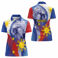 Personalized Philippines Eagle Week Women Polo Shirt Filipino Eagle with Flag Motif