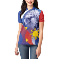 Personalized Philippines Eagle Week Women Polo Shirt Filipino Eagle with Flag Motif