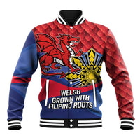 Personalized Welsh Grown With Filipino Roots Baseball Jacket