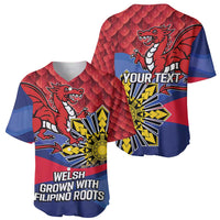 Personalized Welsh Grown With Filipino Roots Baseball Jersey