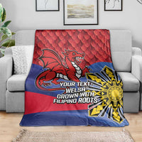 Personalized Welsh Grown With Filipino Roots Blanket