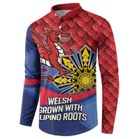 Personalized Welsh Grown With Filipino Roots Button Sweatshirt