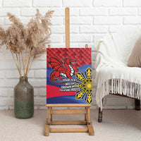 Personalized Welsh Grown With Filipino Roots Canvas Wall Art