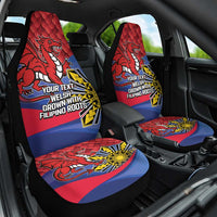 Personalized Welsh Grown With Filipino Roots Car Seat Cover