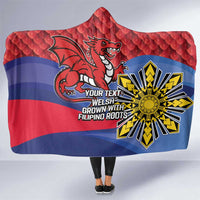 Personalized Welsh Grown With Filipino Roots Hooded Blanket
